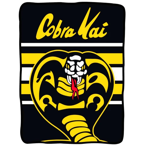 Seven Times Six Cobra Kai Dojo Strike First Karate Blanket 46