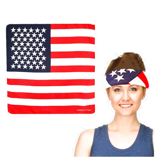 GAGMKXN American Flag Sunglasses,USA Patriotic Flag Sunglasses Fun Express Free Strong Eyewear for Independence Day Party Props