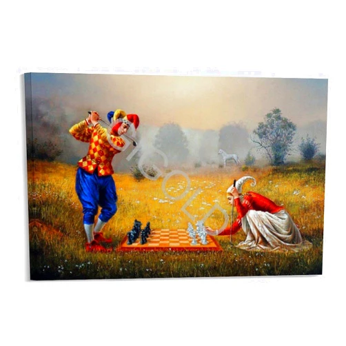 CIGOLD Delusional Bliss Surreal Aesthetic Poster by Michael Cheval Print Canvas Painting Posters and Prints Wall Art Pictures for Living Room Bedroom Decor 12x08inch(30x20cm) Frame-Style