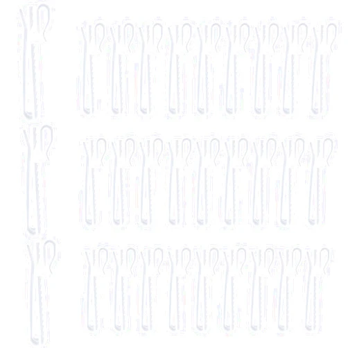 KEPYDRMTF Plastic Curtain Hooks, Adjustable Pinch Pleat Hooks, Ratchet System Pinch Pleat Curtain Hooks for Window Curtain, Door Curtain and Shower Curtain (30PCS)