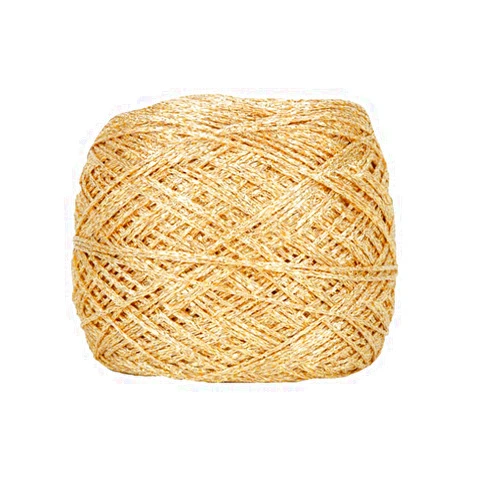 CLISIL Gold Lurex Polyester Yarn, 2mm, 90g