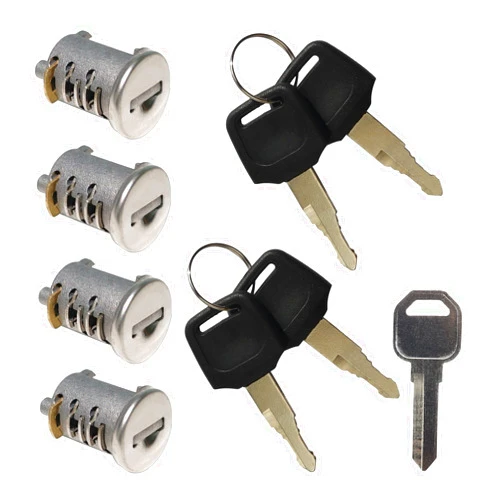 JXSDFP 4 Pack Lock Cores for Yakima SKS Car Roof Rack System Components, Includes 4 Cylinders Cores, 4 Opening Keys and 1 Control Key (4 Pack)