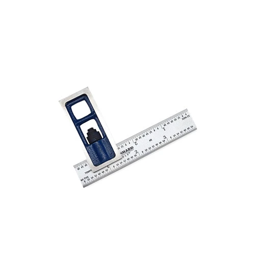 Benchmark Tools 388176 4 inch Precision Double Square 4R Graduations Accurate to +/- 0.002 inch Over Length of Blade Hardened Stainless Steel Blade (4