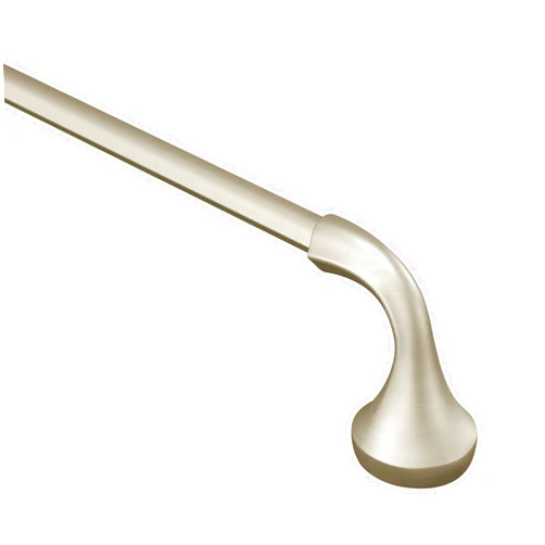 Moen YB2824BN Eva Collection Transitional 24-Inch Bathroom Single Towel Bar, Brushed Nickel