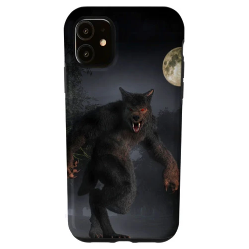 The Adventurous Art of Daniel Eskridge iPhone 11 Werewolf on the Road Case