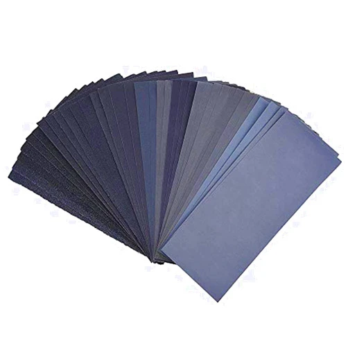 Miady Assorted Grit Sandpaper for Wood Furniture Finishing (9 Inch x 3.6 Inch)