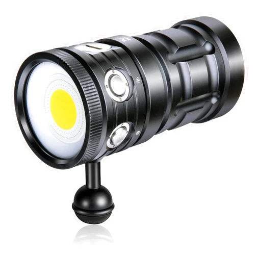 LetonPower Dive Light,LetonPower TS S 10000Lumens 100m Underwater Video Light,Diving Flashlight,Waterproof Flashlight with Type-C Charging for Professional Under Water Sports