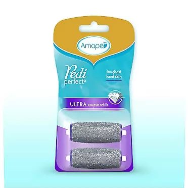 Amope Pedi Perfect - Electronic Foot File Ultra Coarse Diamond Crystals Refills, 2 Ct.