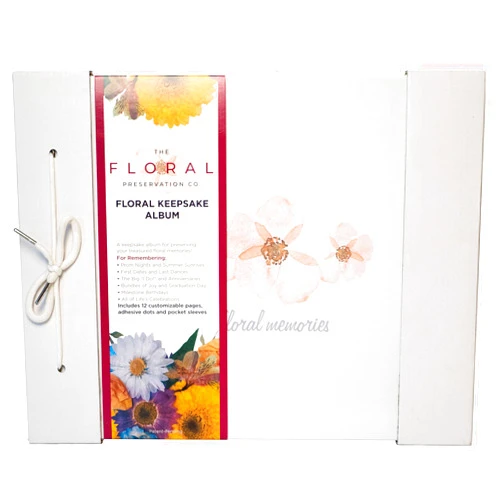 The Floral Preservation Co Floral Preservation Album – Pressed Flower Photo Album with Writing Space Notes Section and Sleeve Pockets, Use for Flower Drying & Scrapbooking to Create Floral Art and Keepsakes (1)