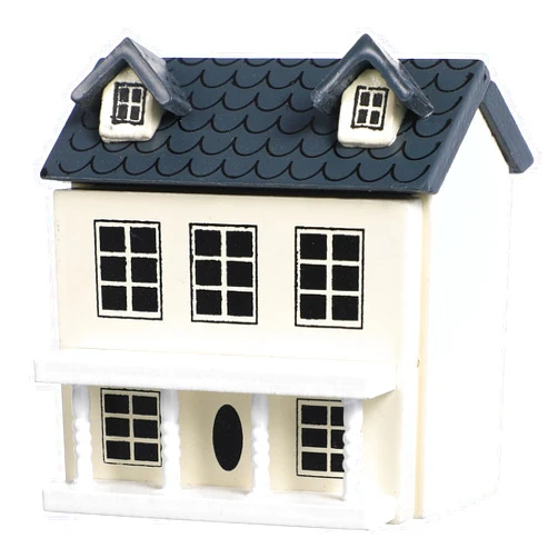 Toyvian Mini DIY Model Wooden Dollhouse kit Christmas Village Houses Toy House House Kit 3D Miniature Dollhouse Kit