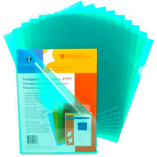 Sparco Transparent File Holder - Letter - 11