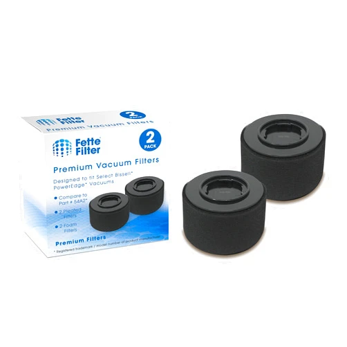 Fette Filter - Replacement Filter Pack Compatible with Bissell 54A2 for PowerEdge Hard Floor Vacuums. (2-pack)
