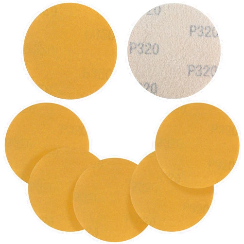 S SATC 50PCS 3 Inch Hook and Loop Sanding Disc 320 Grit Sanding Discs for Orbital Sander Aluminum Oxide Sandpaper for Woodworking Automotive Metal