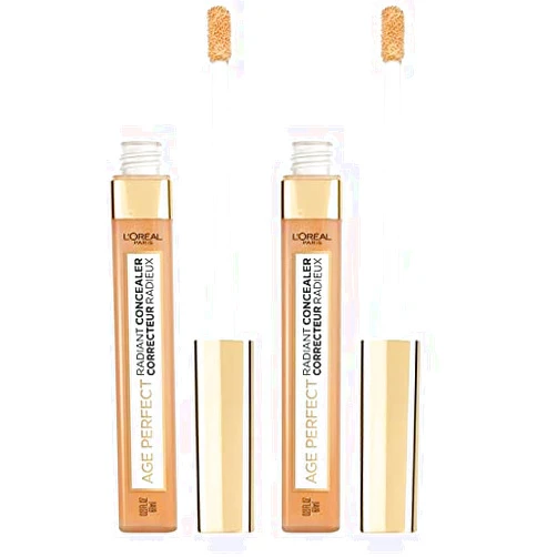 L'Oreal Paris L'Oréal Paris Age Perfect Radiant Concealer with Hydrating Serum and Glycerin, Golden Sun (Pack of 2)
