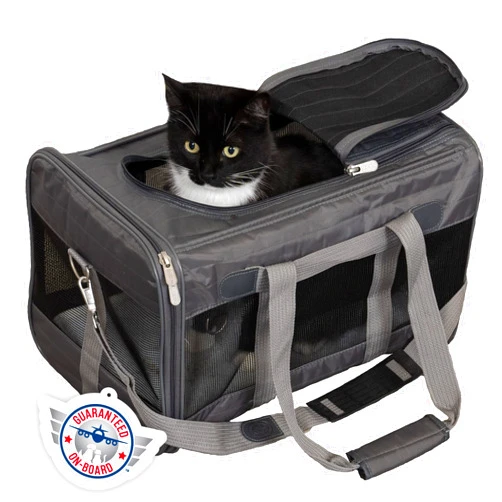 Sherpa Original Deluxe Travel Pet Carrier, Airline Approved - Charcoal Gray, Large