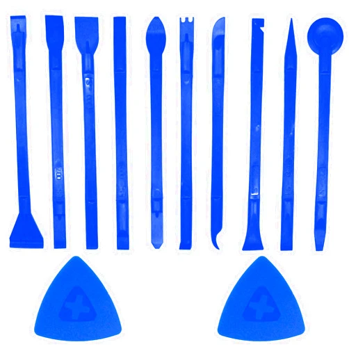 SYJINHUASY 12 Pieces Carbon Fiber Plastic Scraper Scratch Free Plastic Scraper Multi-Purpose Scraper Non-Scratch Pen-Shaped Cleaning Tool Easy for Cleaning Small and Narrow Space