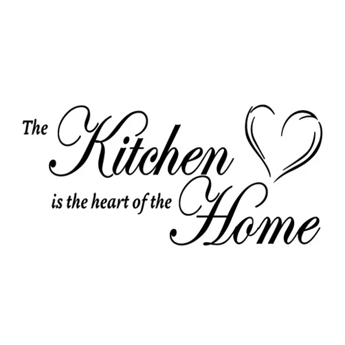 Vancetyno The Kitchen is The Heart of The Home Vinyl Wall Decal Art Letters Kitchen Decals Home Decor