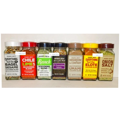 Generic Trader Joe's 7 Flavors Spice Seasoning Variety Set Great Value Bundle