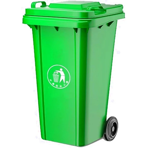 AYARNA Outdoor Trash Can Waste Container with Lid Heavy Duty Outdoor Garbage Can with Handles Heavy Duty Construction Perfect Back Yard Deck Garage Trash Can(Green,240L)
