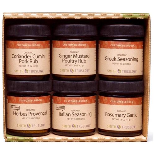 Smith & Truslow Grill Favorites (6 Jar Set) Premium Organic Dry Rubs for Meat, Poultry & Fish - Grilling Spices Gift Set for Dads
