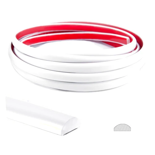 Art3d 10 Ft Peel and Stick Trim for Backsplash Tile Edge, Self-Adhesive Liner for Corner Decor in White…