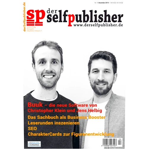 German Edition by Maike Burk (Author), Tom Oberbichler (Author), Juliana Fabula (Author), Florian Tietgen (Author), Ingrid Werner (Author), Anja Schreiber (Author), Ralf Turtschi (Author), Annette Warsönke (Author), Markus Weber (Author), Andrea Barth (Author) & 6 more Format: Kindle Edition der selfpublisher 16, 4-2019, Heft 16, Dezember 2019: Deutschlands 1. Selfpublishing-Magazin (German Edition)