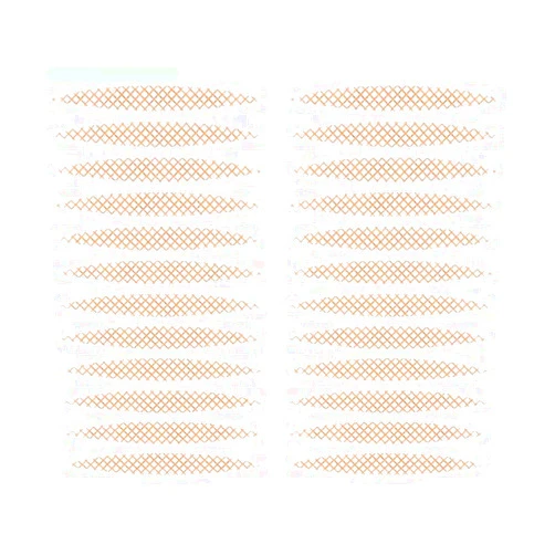 QUUPY 800 PCS Skin Color Lace Mesh Natural Invisible Single Double Side Eyelid Tape Stickers Makeup Eyelid Tape for Hooded Droopy Uneven Mono-eyelids Beauty Big Eye Decoration