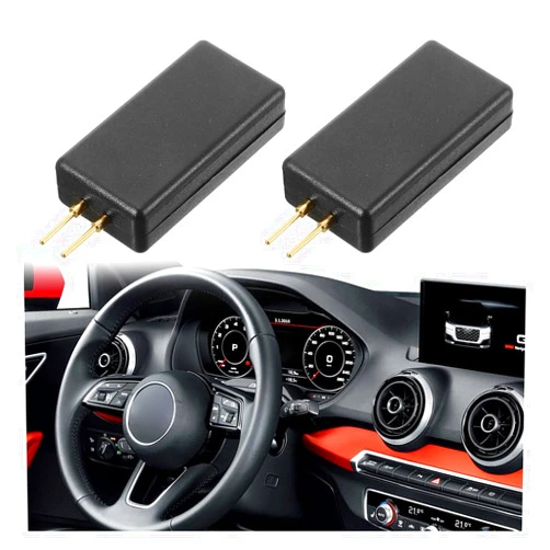 LAINLOY Car SRS Airbag Simulator Tester, 12V 2-Pin Airbag Bypass Resistor Testing Instrument, Car Airbag Inspection Tool, Auto Airbag Diagnostic Scanner Fault Finding Repair Tool for Truck SUV (2PCS)