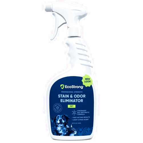 Eco Strong Pet Stain and Odor Remover - Cat Urine Enzyme Cleaner Destroyer, Urine Destroyer for Dogs, Pet Urine Enzyme Cleaner - 32 OZ