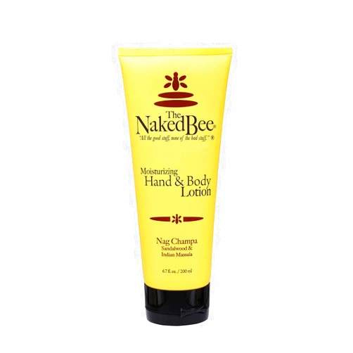 The Naked Bee Nourishing Body Lotion for All Skin Types (6.7oz) - Moisture Replenishing Lotion for Dry Skin with Nag Champa Sandalwood & Indian Massala