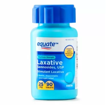 Equate Maximum Strength Laxative, Sennosides Stimulant Laxative, 25mg, 90ct, By Equate, Compare to Maximum Strength Ex-Lax (Pack of 2) yG^tw