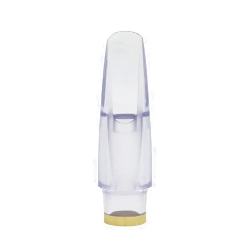 Leoie Professional Alto Saxophone Mouthpiece For Sax Playing Music Transparent Golden Rim Alto Saxophone Mouthpiece Saxophone Parts