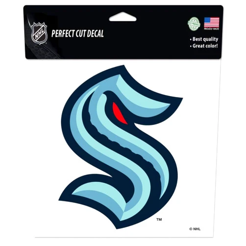 WinCraft NHL Seattle Kraken 8'' x 8'' Color Outdoor Vinyl Logo Decal