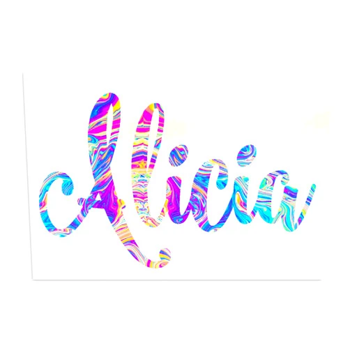 Sage and Serendipity Rainbow Name Sticker For Laptops, IPads, Tumblers, Planners, School Binders, Water Bottles, Etc.