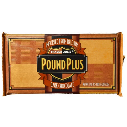 TJ's Trader Joes Pound Plus Dark Chocolate 17.6 oz