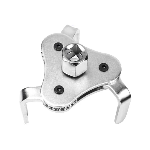 Hbxdeco Universal Oil Filter Wrench Adjustable, 3 Jaw Oil Filter Removal Tool Set for Diameter from 2.2 Inch to 4.2 Inch, 2 Way Oil Filter Change Tool for Vehicle Engine Filters