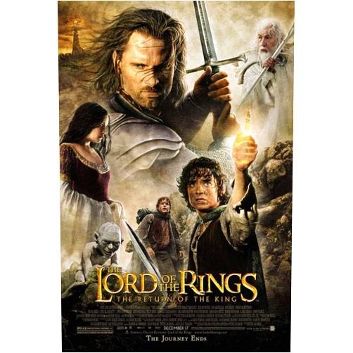 Movie Poster Arena LORD OF THE RINGS RETURN OF THE KING MOVIE POSTER 2 Sided ORIGINAL FINAL 27x40