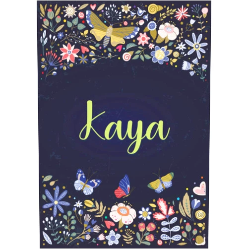 Caterina Betty DE Publishing Kaya: Notizbuch A5 | Personalisierter vorname Kaya | Geburtstagsgeschenk für Frau, Mutter, Schwester, Tochter | Design: Garten | 120 Seiten liniert, Kleinformat A5 (14,8 x 21 cm) (German Edition)