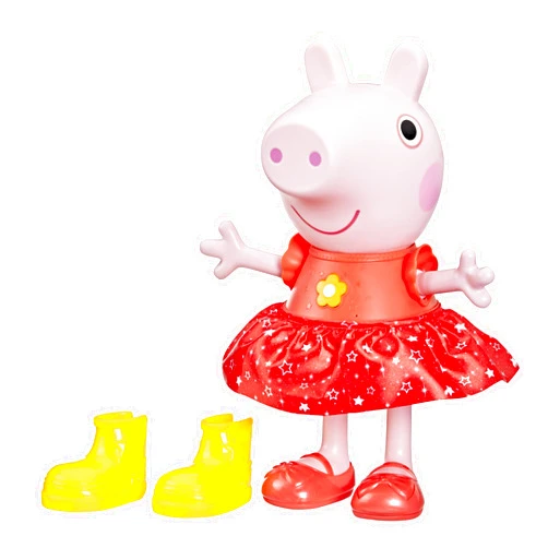 Peppa Pig Peppa’s Muddy Puddles Party Singing and Dancing Doll, Interactive Electronic Preschool Toys for 3 Year Old Girls and Boys and Up
