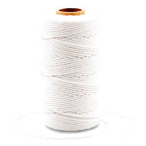 G2PLUS White String, Cotton Bakers Twine，328 Feet 2MM Natural White Cotton String for Crafts, Gift Wrapping Twine, Home Decor, Gift Packaging