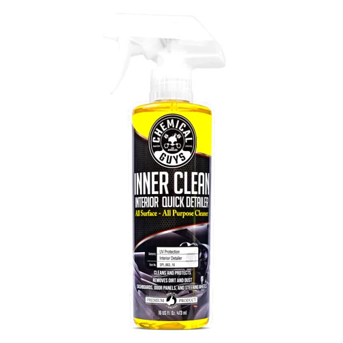 Chemical Guys SPI 663 16 InnerClean Quick Detailer with Pineapple Scent, High Performance Interior and Dashboard Cleaner, Dust Repellent, Easy to Use Non Greasy Formula, 16 fl oz