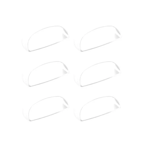 CcHhyyt 6 Pack Self-Stick Instant Cabinet Handle Pulls Drawer Pull Helper with Adhesive Sliding Door Handle Stick On Handle for Glass Windows Wardrobes Peel and Stick Knob Drill Free 6pcs/Set (White)