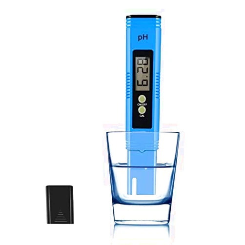 NIKIMORE Digital PH Meter, PH Meter 0.01 PH High Accuracy Water Quality Tester with 0-14 PH Measurement Range for Household Drinking, Pool and Aquarium Water PH Tester Design with ATC