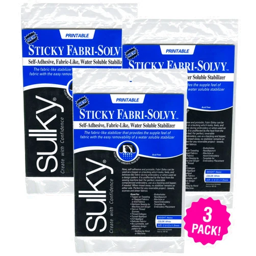 Sulky Sticky Fabri-Solvy Stabilizer 8.5
