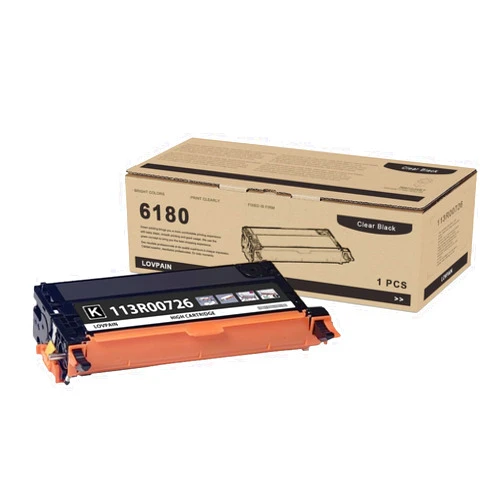LOVPAIN Phaser 6180 / 6180 MFP Black High Capacity Toner Cartridge 1 Pack (8,500 Pages) -Compatible 113R00726 Toner Cartridge Replacement for Xerox Phaser 6180 6180N 6180DN 6180MFP-D 6180MFP-N Printer