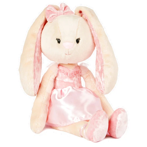 GUND Take-Along Friends Plush, Curtsy Ballerina Bunny, Bunny Stuffed Animal for Ages 1 and Up, Pink, 15