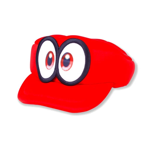 MAPLECOS Super Odyssey Red Hat 3D Raised Eyes Cappy Cap