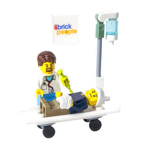 LEGO City: Doctor and Patient with Stretcher Bed and IV