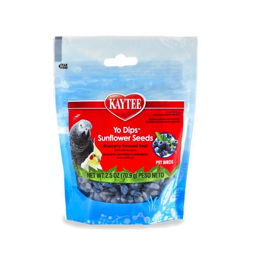 Kaytee Fiesta Blueberry Flavored Yogurt Dipped Sunflower Seeds Bird Treat 2.5 Ounce (Pack of 1)