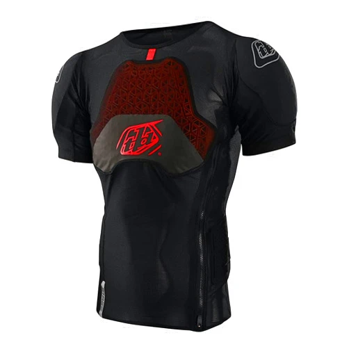 Troy Lee Designs Stage Ghost D30 Short Sleeve Baselayer, Solid Black, Large
